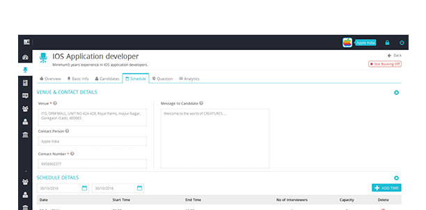 Define interview schedule