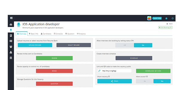 System sends out email to shortlisted candidates
